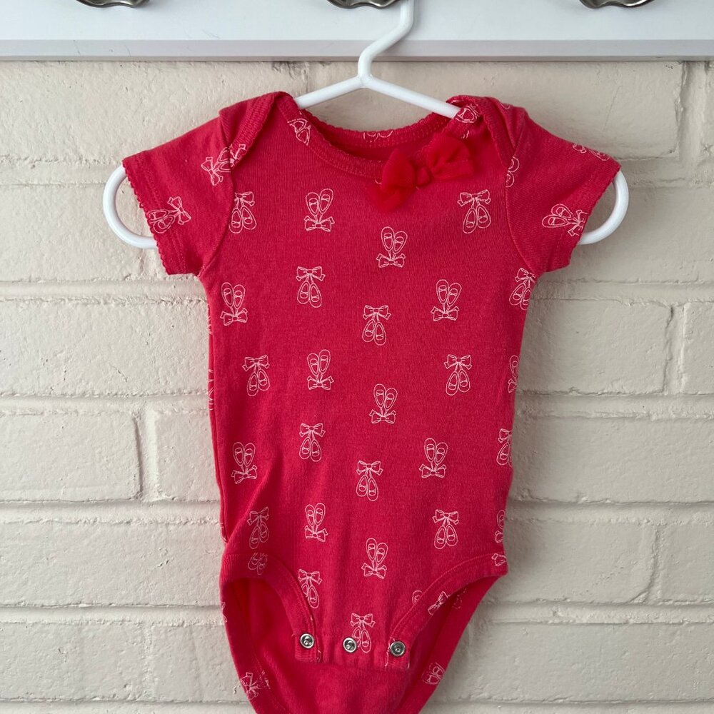 Baby Girl | Carter's | 3 PC Pink/White Bodysuits | 3M - Picture 6 of 9